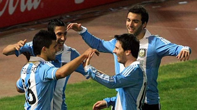 Los grandes ausentes: Sergio Agüero, Ángel Di María, Gonzalo Higuaín y Lionel Messi.